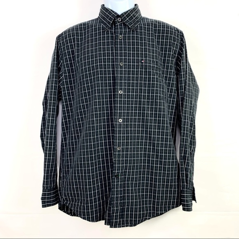Tommy Hilfiger Men’s Shirt Plaid Buttons down M